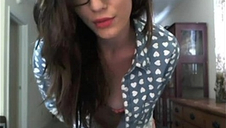XXL Tits Girl With Glasses Masturbation